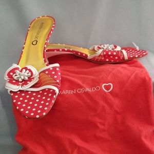 Martini Osvaldo Vero Cuoio Red & White Shoes